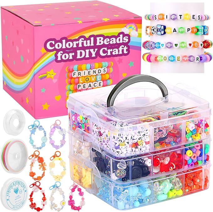 3123Pcs Assorted Acrylic Beads Kit by shynek