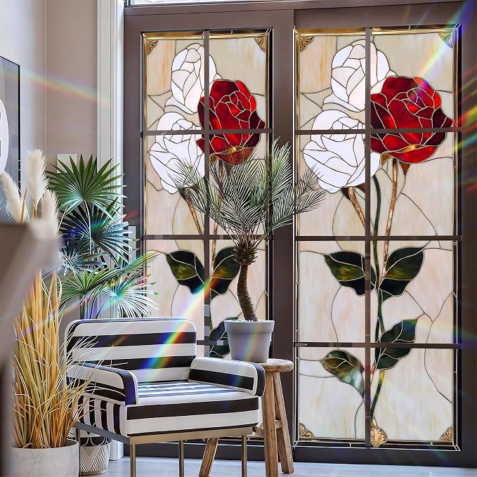 Stained Glass Window Privacy Film Static Cling - Image 3