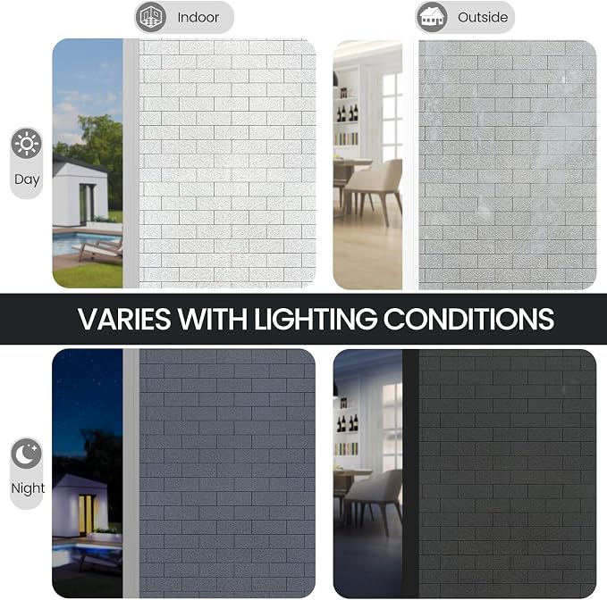 ADD.HERES Window Privacy Film, Frosted Glass Decorative Static Cling, Removable - Image 5