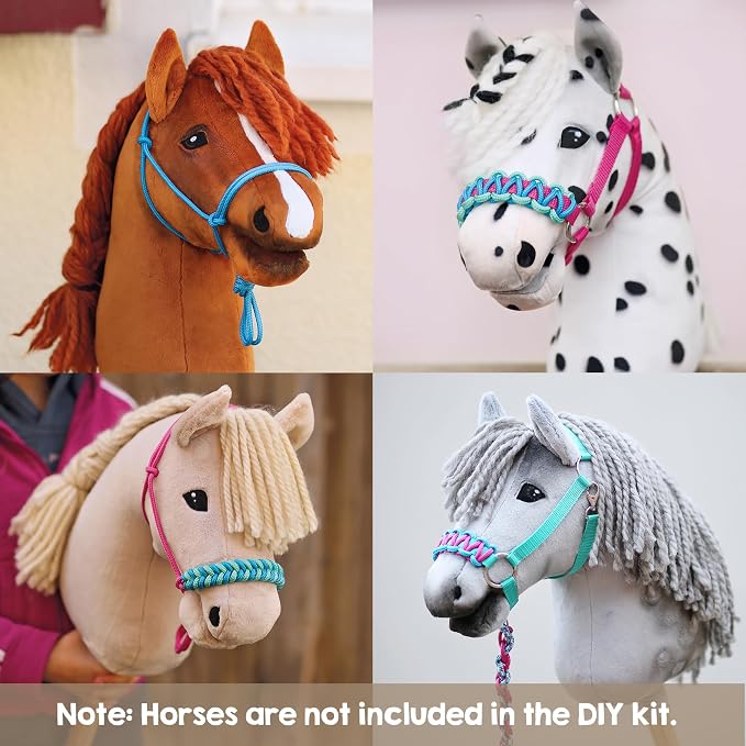 kullaloo DIY Hobby Horse Halter Kit Make Stick Horse Head Collars, Rope Halters - Image 5