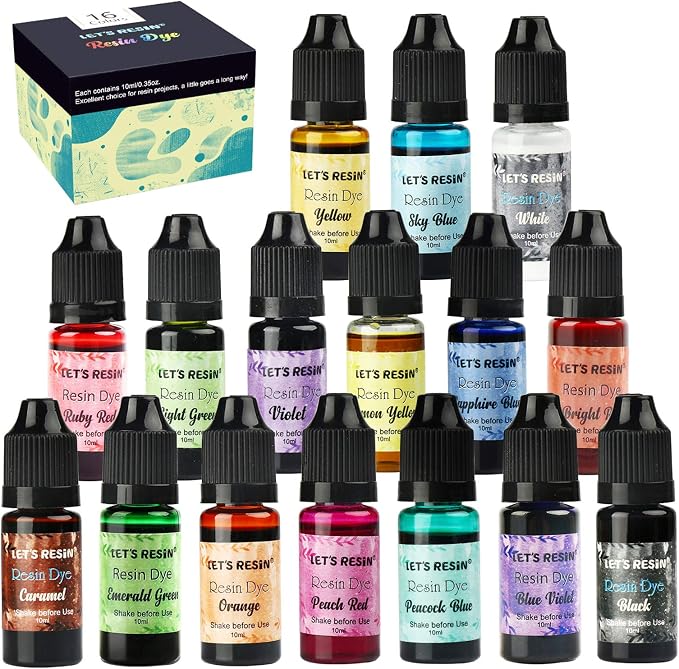 LET'S RESIN 16 Color Concentrated Resin Dye by LETSRESIN