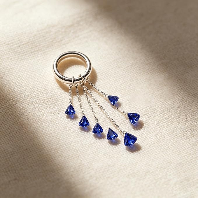 AierCrystal Royal Blue Deep Blue Sapphire Color Cubic Zirconia Loose Beads - Image 9
