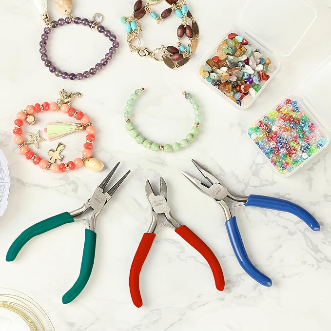 Mr. Pen- Pliers for Jewelry Making, 3 Pack, Chain Nose | Round Nose Pliers Set - Image 8