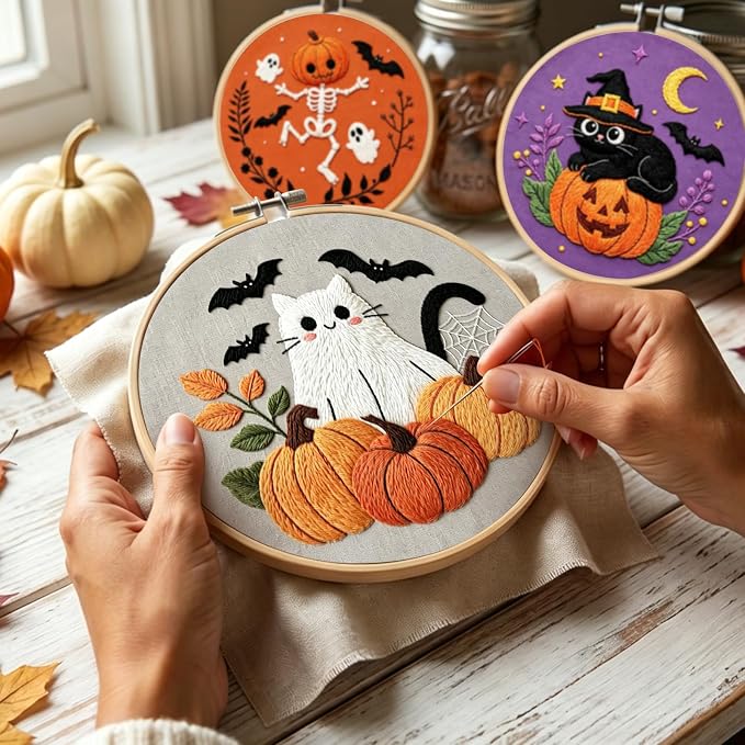 Nuberlic Halloween Embroidery Kit - Image 4