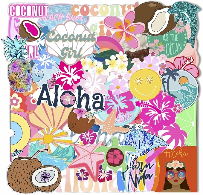 BulbaCraft Coconut Girl Stickers by BulbaCraft