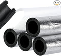 4 Pack Insulation Tubes 2 Inch, Pre-Slit Self-Adhesive Insulation Wrap, Highly Insulated for Copper Pipe, AC Line, Sprinkler (20mm Thick)