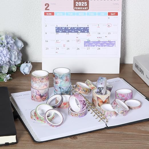 Mr. Pen- Washi Tape Set, 20 Rolls, 4.37 Yards/Roll | Washi Tape - Image 6