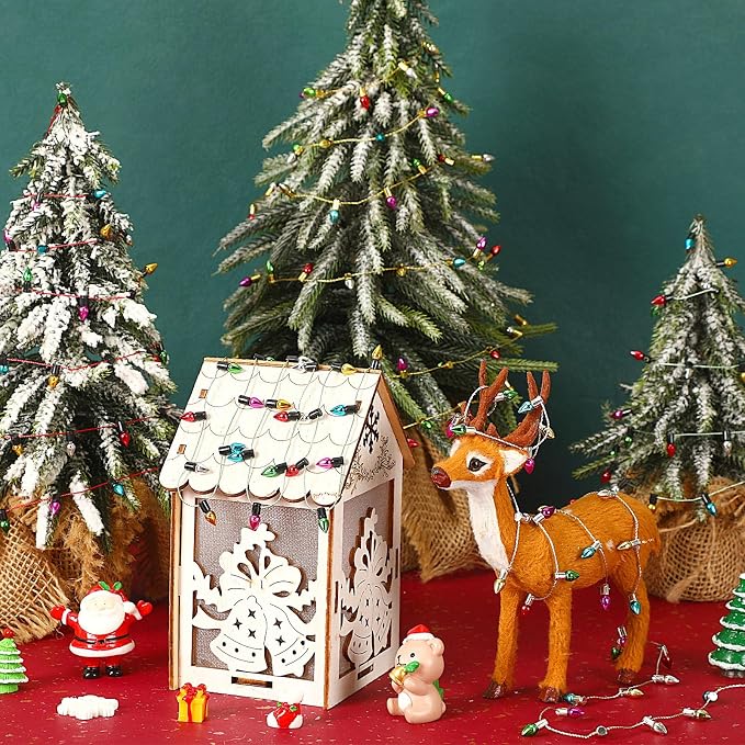 Jansun 32.8 Feet Dollhouse Fake Lights String, Miniatures Dollhouse Christmas - Image 3