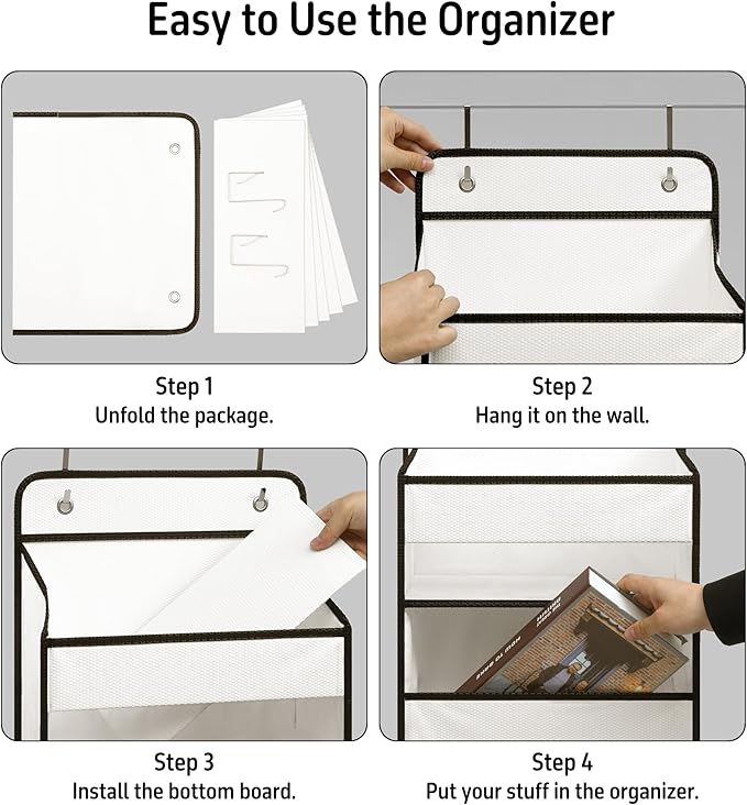 TYMENSH White Over Door Organizer - Image 5