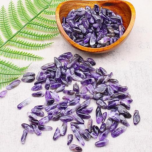 1 Lb Decorative Crystal Pebbles Irregular Shaped Amethyst Stones Small Tumbled - Image 8