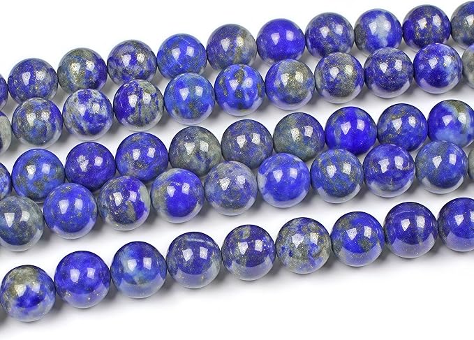 MJDCB Natural Lapis Lazuli Gemstone Loose Beads Round 10mm Energy Stone Healing - Image 4