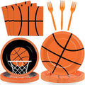 100 Pcs Basketball Party Plates and Napkins Set Basketball Birthday Party by Qyeahkj