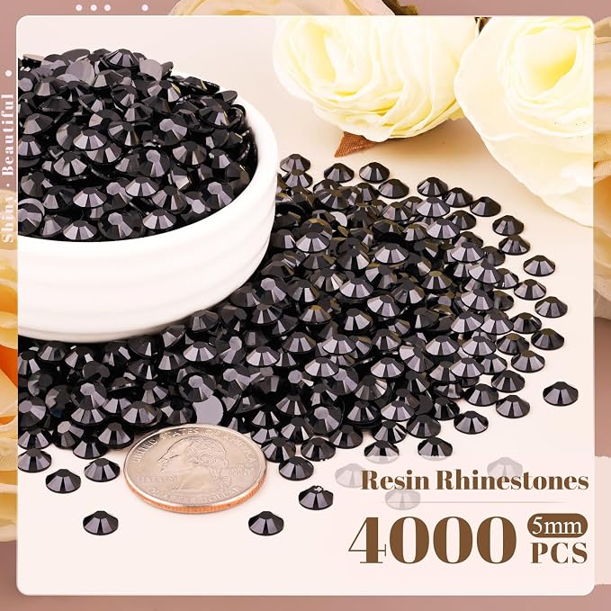 4000PCS 5mm Resin Rhinestones Bulk - Image 2