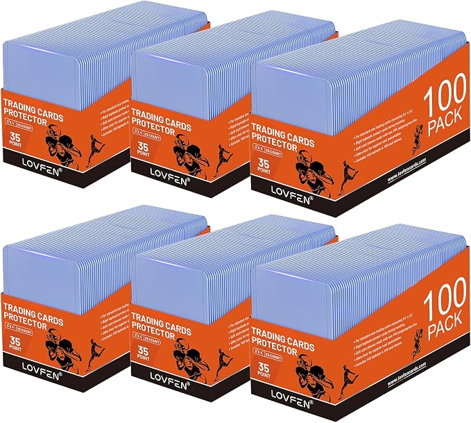 600 Card Sleeves Hard Plastic by LOVFENOFFICIAL