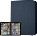 16 Pocket Ringless Side Loading Trading Card Binder, 1024 Cards PU Fixed Page by GERMUN