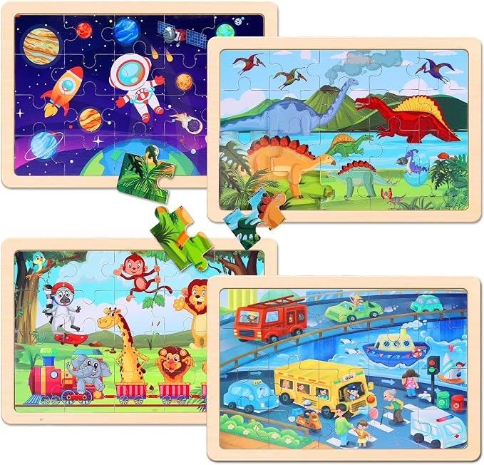 Wooden Educational Jigsaw Puzzles - Image 2