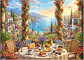Mediterranean Morning Puzzles for Adults 1000 Pieces, Challenging Jigsaw by FLYHOUR