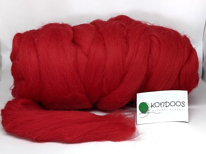 Colored Natural Wool roving, 1 lb. Best Wool - Image 6