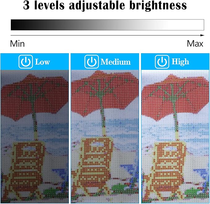 Ratukall 183PCS A4 Diamond Painting Light Pad Kit, Light Board - Image 3