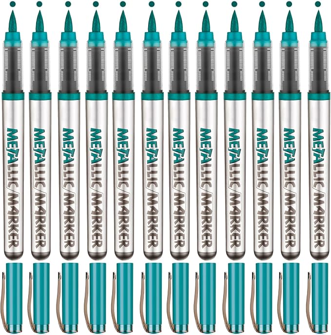 Metallic Acrylic Paint Markers, Fabric Paint, DIY Crafts by YWPXSN