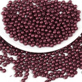 1500pcs Wine Red 5mm Pearl Beads by chuyau