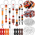 Landical 564 Pcs Sports Keychain Making Kit DIY Baseball Basketball Football by Landical
