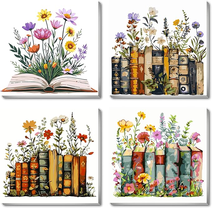 AREOPNMG 4 Pack Book Paint by Numbers Kit by Unknown