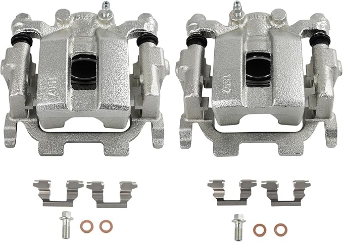 cciyu 19B6036 19B6037 Rear Left & Right Brake Caliper With Bracket For INFINITI For G25/For G37/For JX35/For M35/For M35h/For M37/For M45/For M56/For Q40,For Nissan For 370Z/For Murano/For Pathfinder