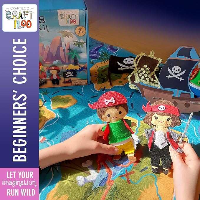 Pirates Pre-Cut Fun Kids Sewing Kit - Image 5