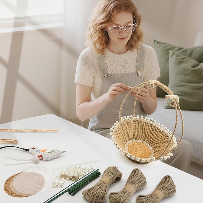 AOUXSEEM Basket Weaving Kit for Beginners, DIY Woven Picnic Hamper - Image 2