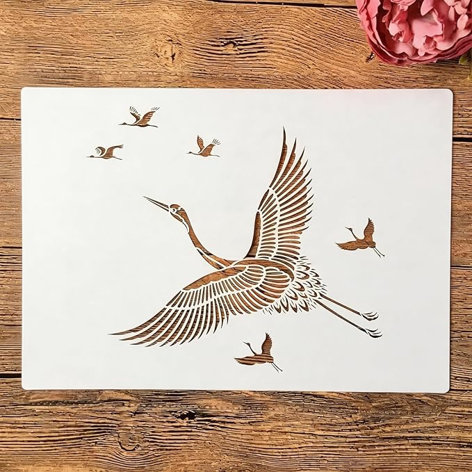 TIAMECH A4 Reusable Crane Stencil by TIAMECH