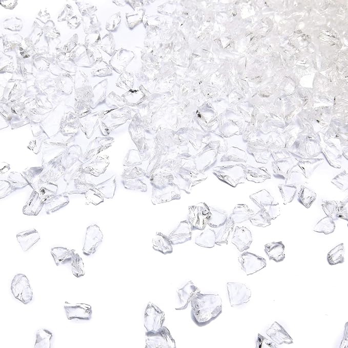 TWINKLING High Luster Crushed Glass, Broken Glass, Glass Gems Chips by TWINKLING