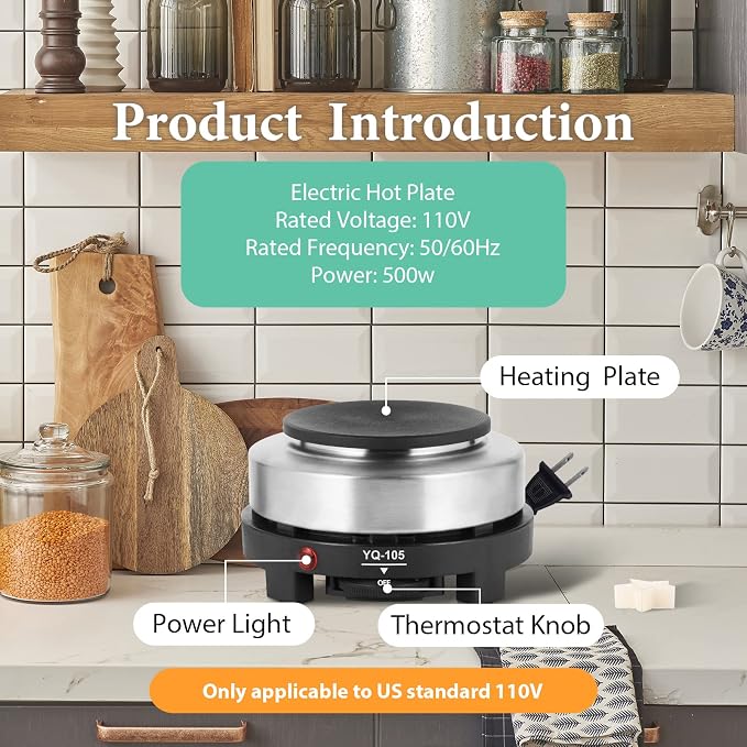 SAEUYVB Candle Making kit with Hot Plate, Candle Making Supplies, Candle Making - Image 5