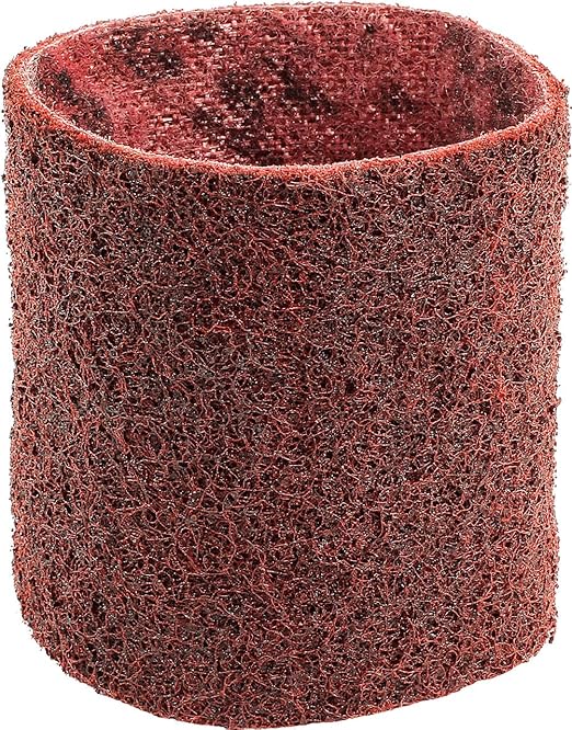 CS Unitec | 42011 | PTX Fleece - Nonwoven Sleeve. 180 Grit, 3-1/2" Diameter x 4" Width, Pack of 4 - Made in Germany