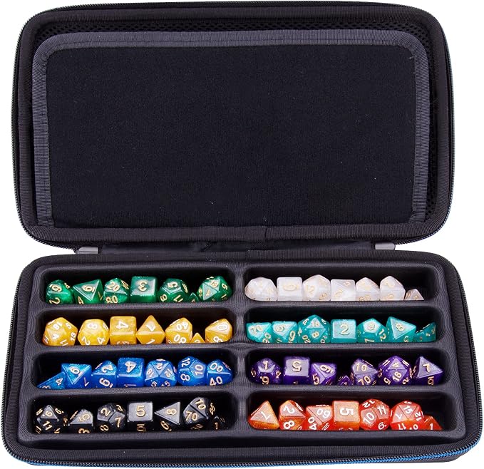 SIQUK Dice Case DND Dice Box Dice Storage Case Dice Organizer Holder - Image 3