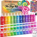 Jim&Gloria Tie Dye Kit, 36 Tiedye Powder 12 Larger Bottles Fabric Dyes by JimGloria