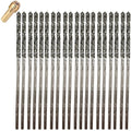 Drilax 1mm Diamond Drill Bit Set (20-Pcs) with Collet | Compatible with Dremel Rotary Tools | for Jewelry Making, Glass, Stone, Seashells & Gemstones
