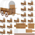Motipuns 24 Pcs 3D Western Covered Wagon Craft Kit Toy Wagon by Motipuns