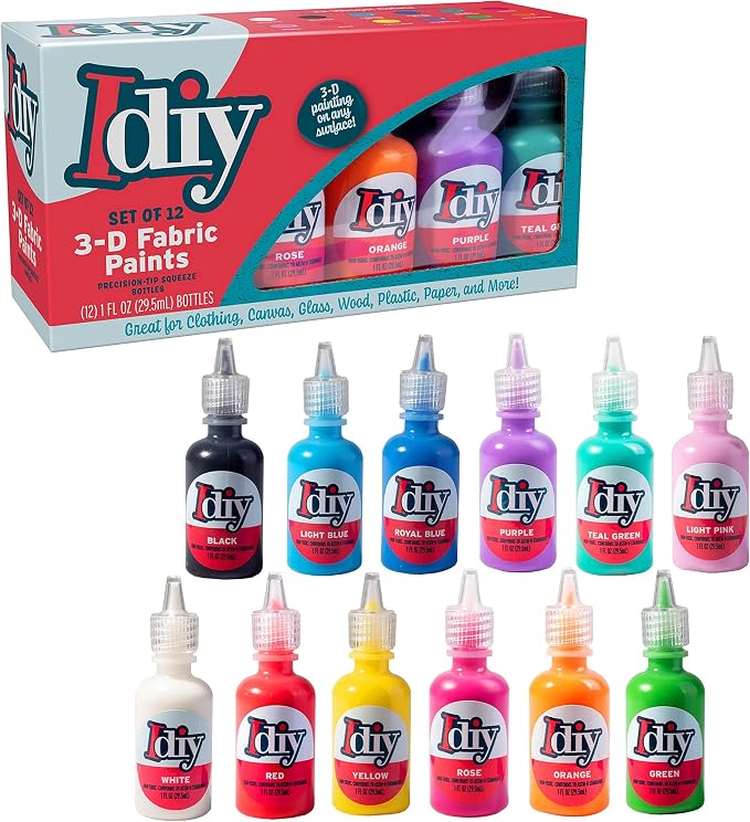 Multicolored Fabric Paint Set by SCSDirect
