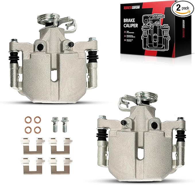Torchbeam Rear Brake Calipers Set for Buick 2006-2011 Lucerne, Cadillac 2006-2011 DTS, Rear Left and Rear Right Calipers Replace # 18B5014+18B5015