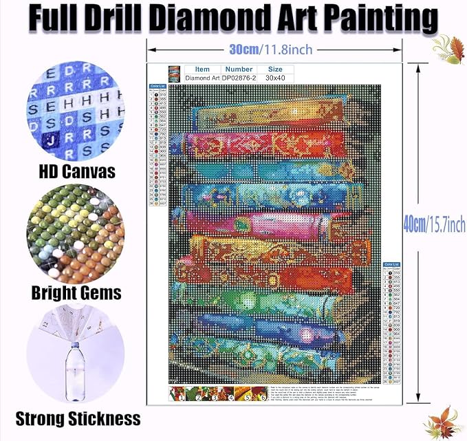 4 Pack Book Flower Diamond Art Kits - Image 5