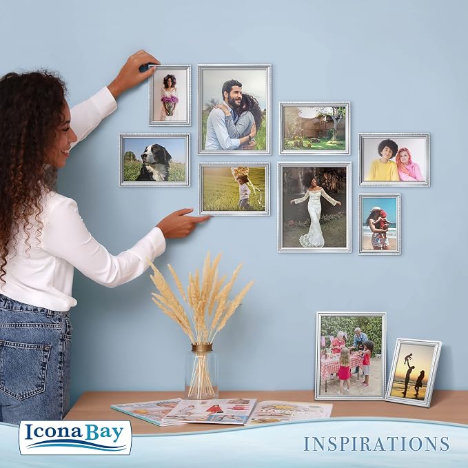 Icona Bay 8x10 Picture Frames, 6 Pack, Contemporary, Inspirations | These Icona - Image 5