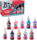 Metallic Fabric Paint Set- 10 Colors Permanent 3D Fabric Paint by SCSDirect