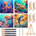 Arttoplus 4 Pack Paint by Numbers Kit by Arttoplus