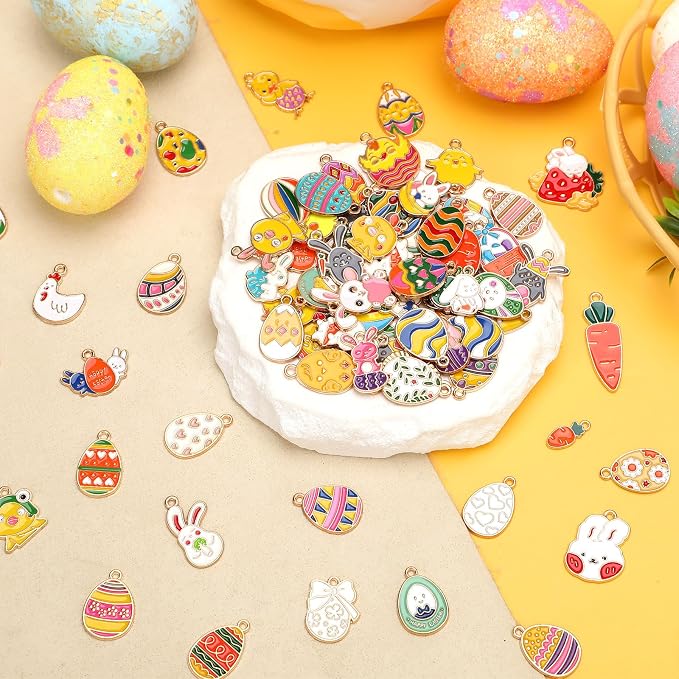 MARFOREVER 120 PCS Easter Charms - Image 2