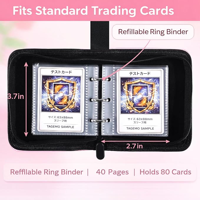 Mini Trading Card Binder Album, 1 Pocket Card Binder - Image 3