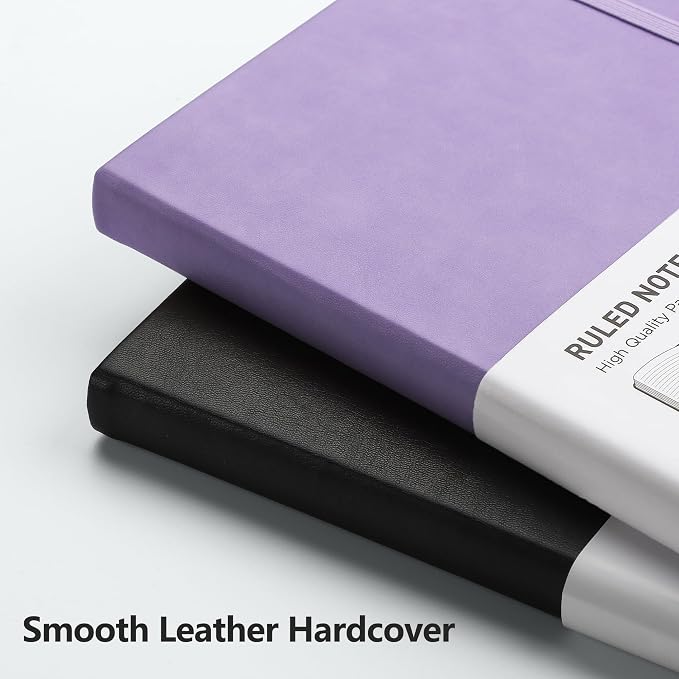 RETTACY Lined Journal Notebook, 192 Numbered Pages, A5 Size | Leather Hardcover - Image 5