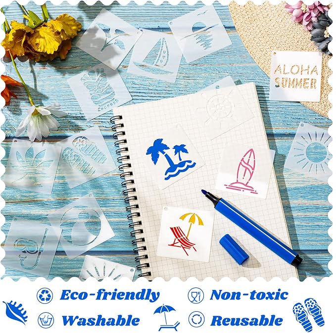 Fainne 100 Pcs 2 Inch Stencils Small Stencils - Image 5