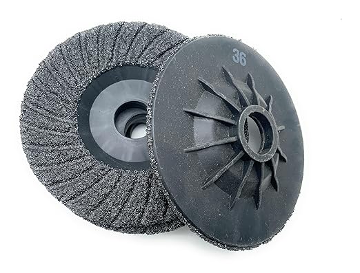 SIGNI 5 Pack SiC Plastic Back Grinding Wheel for Granite/Marble/Concrete and Glasses (4.5 INCH, 36 GRIT)