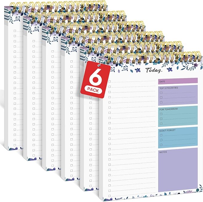Taja 6 Pack of To Do List Notepad by Taja